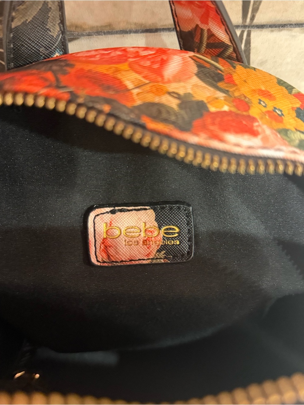 bebe Floral Mini Backpack - Picture 4 of 5